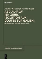 Cover von Abu al-Ala ibn Zuhr, Solution aux Doutes sur Galien