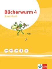 Cover von Bücherwurm Sprachbuch 4. Ausgabe für Berlin, Brandenburg, Mecklenburg-Vorpommern, Sachsen, Sachsen-Anhalt, Thüringen
