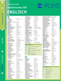 Cover von PONS Fachwortschatz EDV auf eine Blick: Englisch