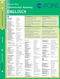 Cover von PONS Fachwortschatz Marketing auf eine Blick: Englisch