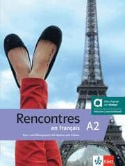 Cover von Rencontres en français A2 - Hybride Ausgabe allango