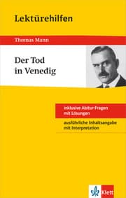 Cover von Klett Lektürehilfen Thomas Mann, Der Tod in Venedig