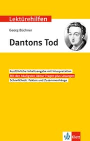 Cover von Klett Lektürehilfen Georg Büchner, Dantons Tod