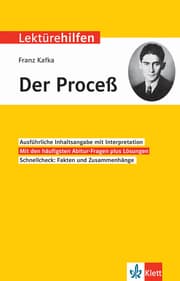 Cover von Klett Lektürehilfen Franz Kafka, Der Proceß