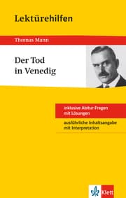 Cover von Klett Lektürehilfen - Thomas Mann, Der Tod in Venedig