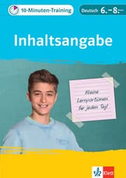 Cover von Klett 10-Minuten-Training Deutsch Aufsatz Inhaltsangabe 6.-8. Klasse