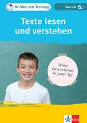 Cover von Klett 10-Minuten-Training Deutsch Texte lesen und verstehen 6. Klasse