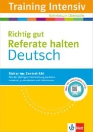 Cover von Richtig gut Referate halten Deutsch