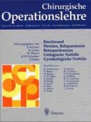 Cover von Chirurgische Operationslehre 7/1