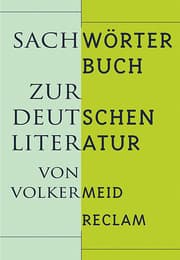 Cover von Sachwörterbuch zur deutschen Literatur