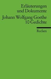 Cover von Johann Wolfgang Goethe: 10 Gedichte