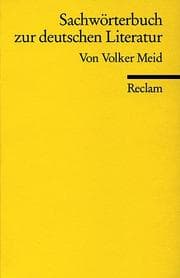Cover von Sachwörterbuch zur deutschen Literatur