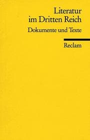 Cover von Literatur im Dritten Reich