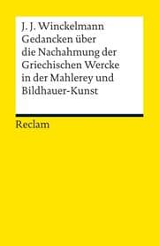 Cover von Gedancken über die Nachahmung der Griechischen Wercke in der Mahlerey und Bildhauer-Kunst