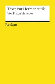 Cover von Texte zur Hermeneutik