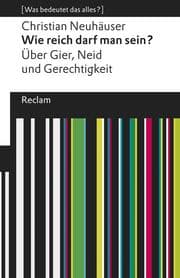 Cover von Wie reich darf man sein?