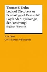 Cover von Logic of Discovery or Psychology of Research? / Logik oder Psychologie der Forschung? Englisch/Deutsch
