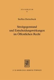 Cover von Streitgegenstadt und Entscheidungswirkungen im öffentlichen Dienst