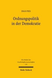 Cover von Ordnungspolitik in der Demokratie