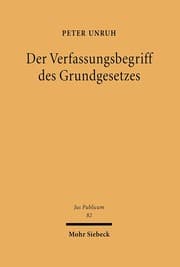 Cover von Der Verfassungsbegriff des Grundgesetzes