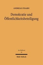 Cover von Demokratie und Öffentlichkeitsbeteiligung