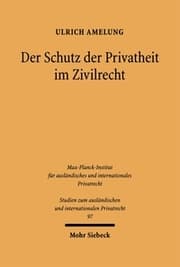 Cover von Der Schutz der Privatheit im Zivilrecht