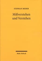 Cover von Mißverstehen und Verstehen