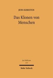 Cover von Das Klonen von Menschen