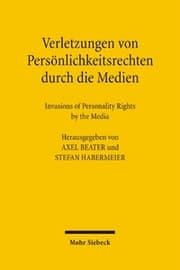 Cover von Verletzungen von Persönlichkeitsrechten durch die Medien