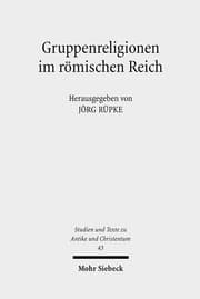 Cover von Gruppenreligionen im römischen Reich