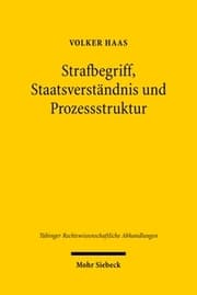 Cover von Strafbegriff, Staatsverständnis und Prozessstruktur
