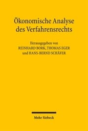 Cover von Ökonomische Analyse des Verfahrensrechts