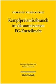 Cover von Kampfpreismissbrauch im ökonomisierten EG-Kartellrecht