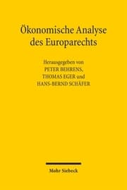 Cover von Ökonomische Analyse des Europarechts