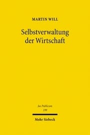 Cover von Selbstverwaltung der Wirtschaft
