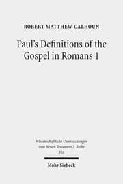 Cover von Paul's Definitions of the Gospel in Romans 1