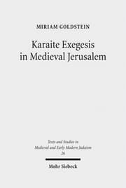 Cover von Karaite Exegesis in Medieval Jerusalem