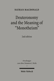 Cover von Deuteronomy and the Meaning of 'Monotheism'