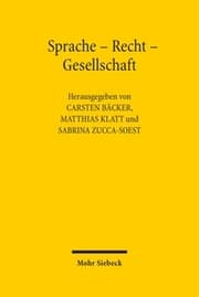 Cover von Sprache - Recht - Gesellschaft