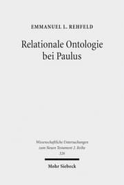 Cover von Relationale Ontologie bei Paulus