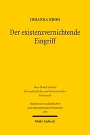 Cover von Der existenzvernichtende Eingriff