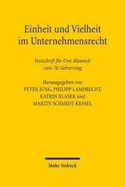 Cover von Einheit und Vielheit im Unternehmensrecht