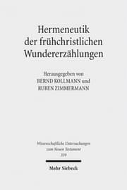 Cover von Hermeneutik der frühchristlichen Wundererzählungen
