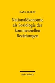 Cover von Nationalökonomie als Soziologie der kommerziellen Beziehungen