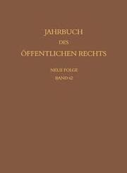 Cover von Jahrbuch des öffentlichen Rechts der Gegenwart.Neue Folge
