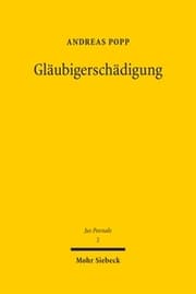 Cover von Gläubigerschädigung