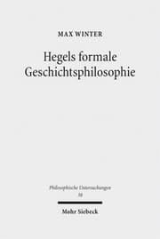 Cover von Hegels formale Geschichtsphilosophie