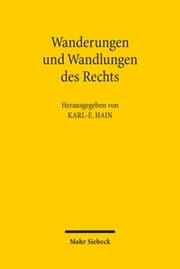 Cover von Wanderungen und Wandlungen des Rechts