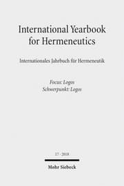 Cover von International Yearbook for Hermeneutics/Internationales Jahrbuch für Hermeneutik