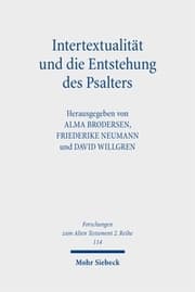 Cover von Intertextualität und die Entstehung des Psalters
